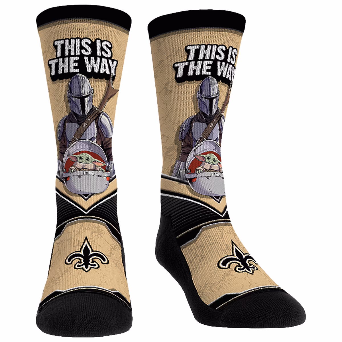 Unisex Rock Em New Orleans Saints 3-Pack Mandalorian Crew Socks 5 Unisex Rock Em New Orleans Saints 3-Pack Mandalorian Crew Socks
