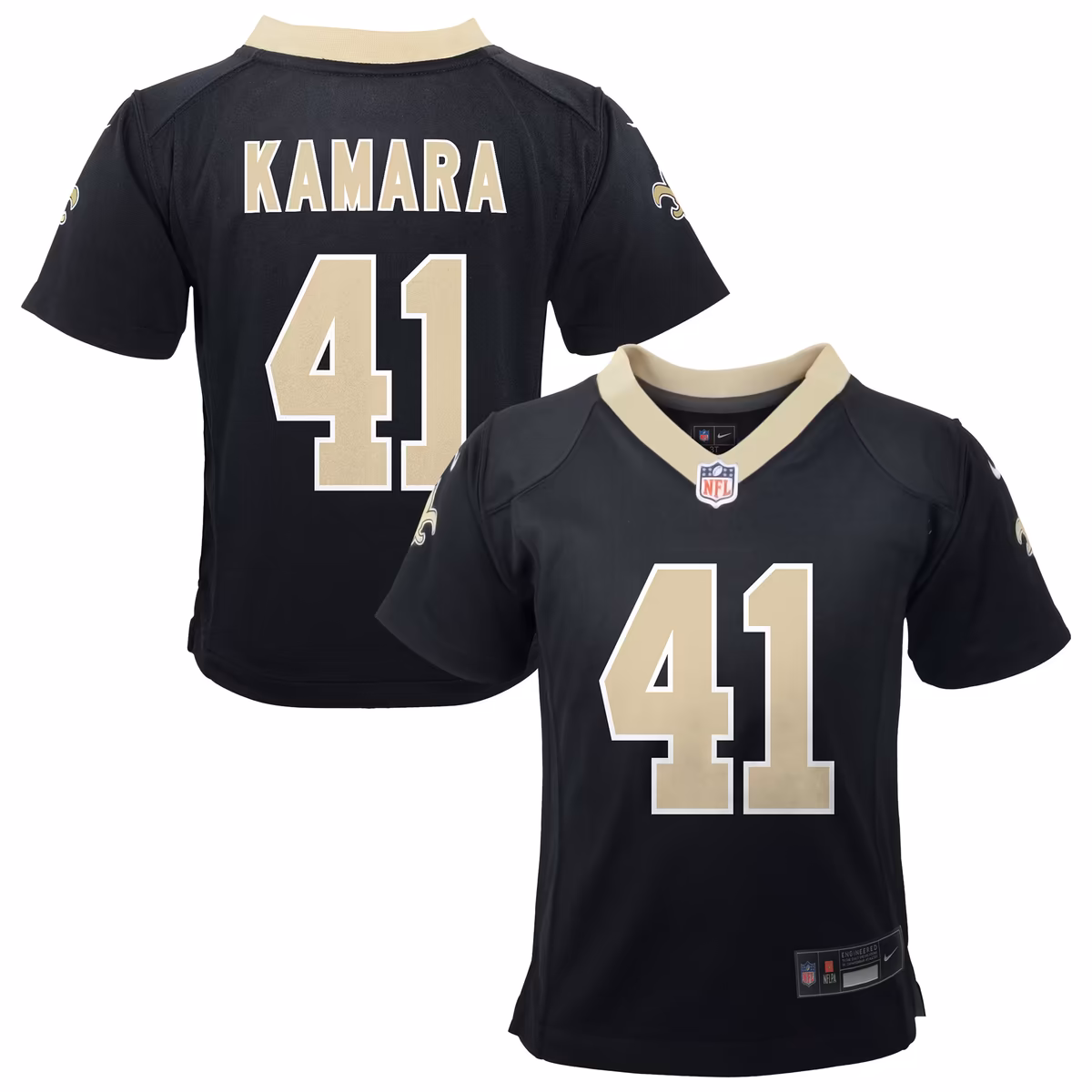 Toddler Nike Alvin Kamara Black New Orleans Saints Game Jersey
