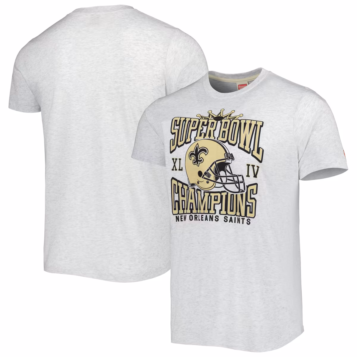 Men's Homage Ash New Orleans Saints Champs Hyper Local Tri-Blend T-Shirt 1 Men's Homage Ash New Orleans Saints Champs Hyper Local Tri-Blend T-Shirt