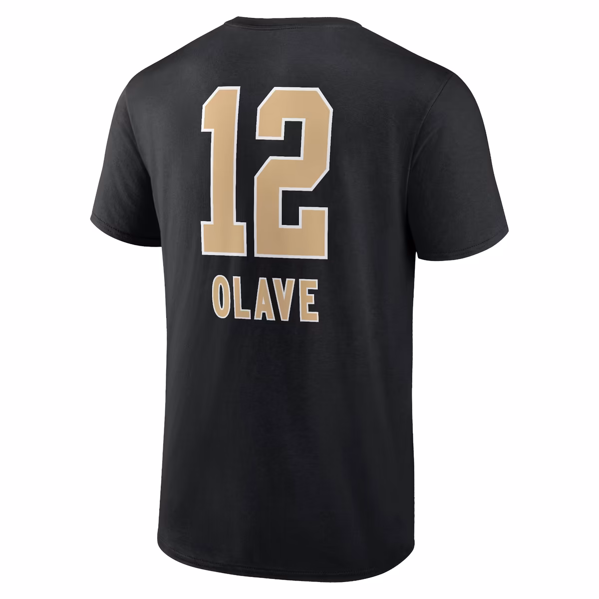 Men's Chris Olave Black New Orleans Saints Team Wordmark Player Name & Number T-Shirt 4 Men's Chris Olave Black New Orleans Saints Team Wordmark Player Name & Number T-Shirt