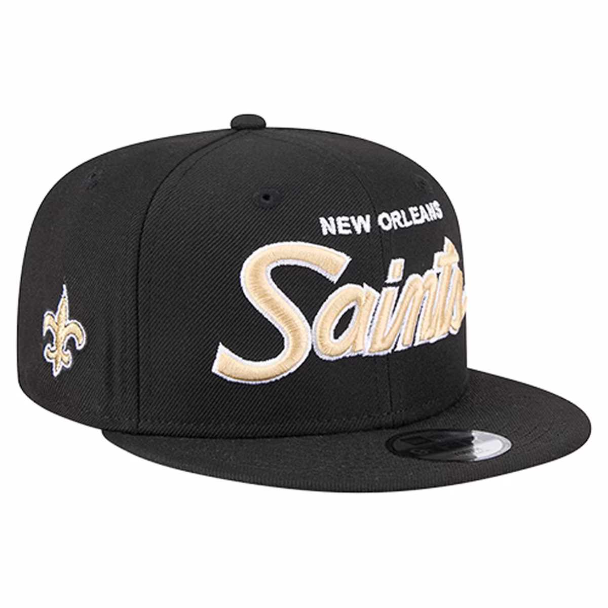 Youth New Era Black New Orleans Saints Main Script 9FIFTY Snapback Hat 1 Youth New Era Black New Orleans Saints Main Script 9FIFTY Snapback Hat