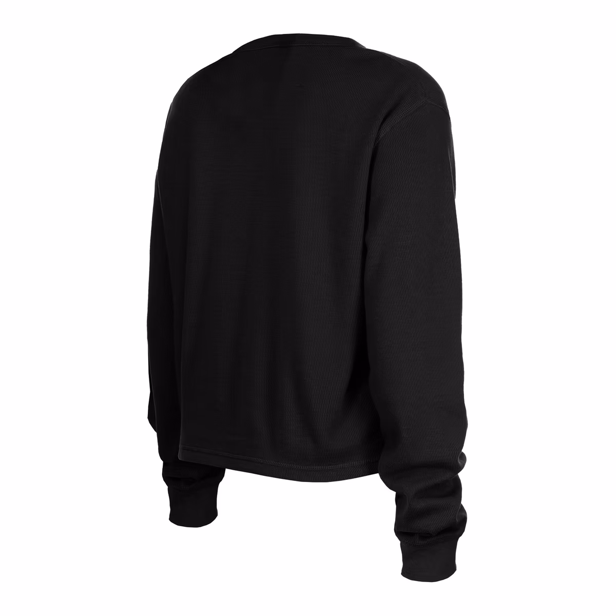 Women's New Era Black New Orleans Saints Sport Night Thermal Long Sleeve Cropped T-Shirt 4 Women's New Era Black New Orleans Saints Sport Night Thermal Long Sleeve Cropped T-Shirt