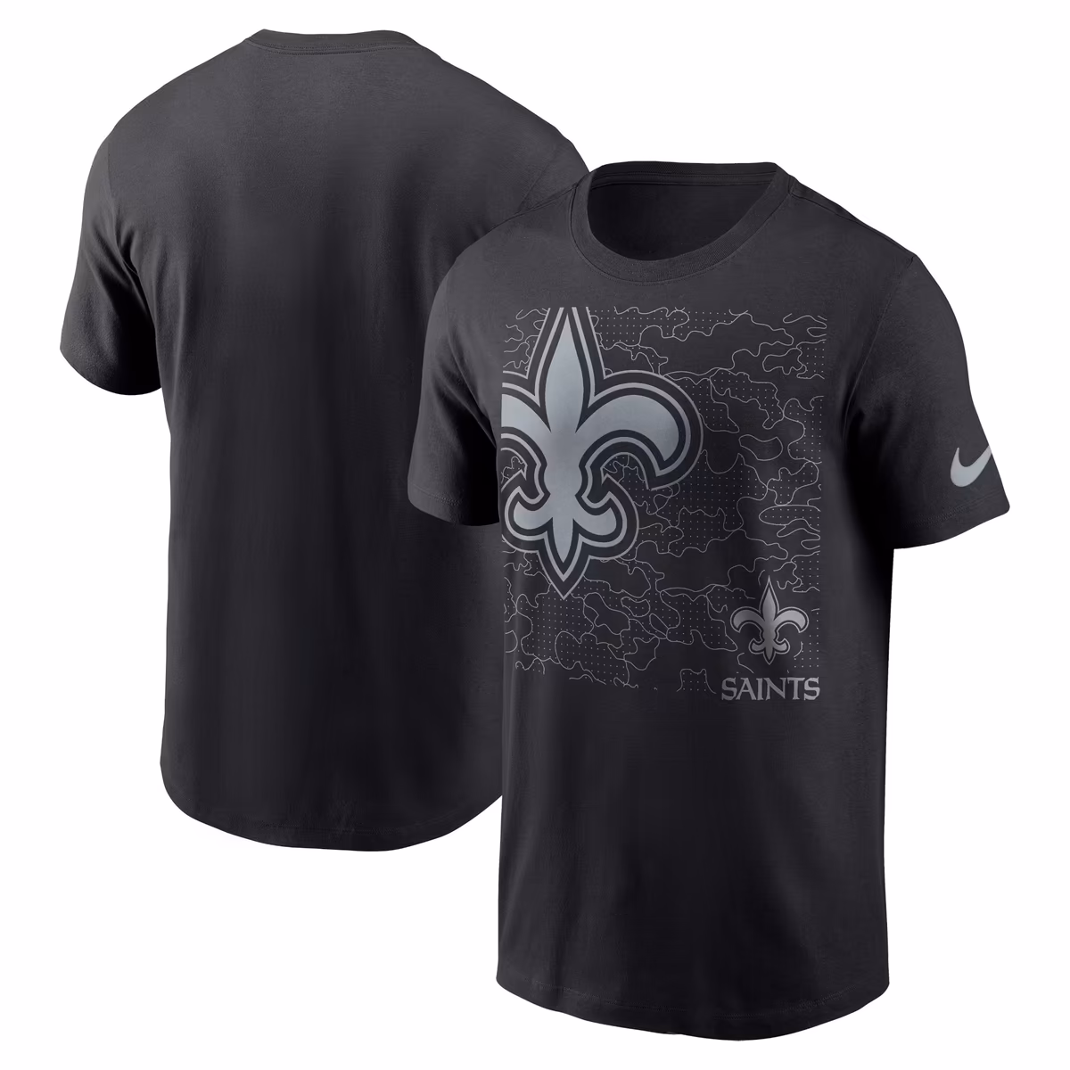 Men's Nike Black New Orleans Saints RFLCTV T-Shirt 8 Men's Nike Black New Orleans Saints RFLCTV T-Shirt