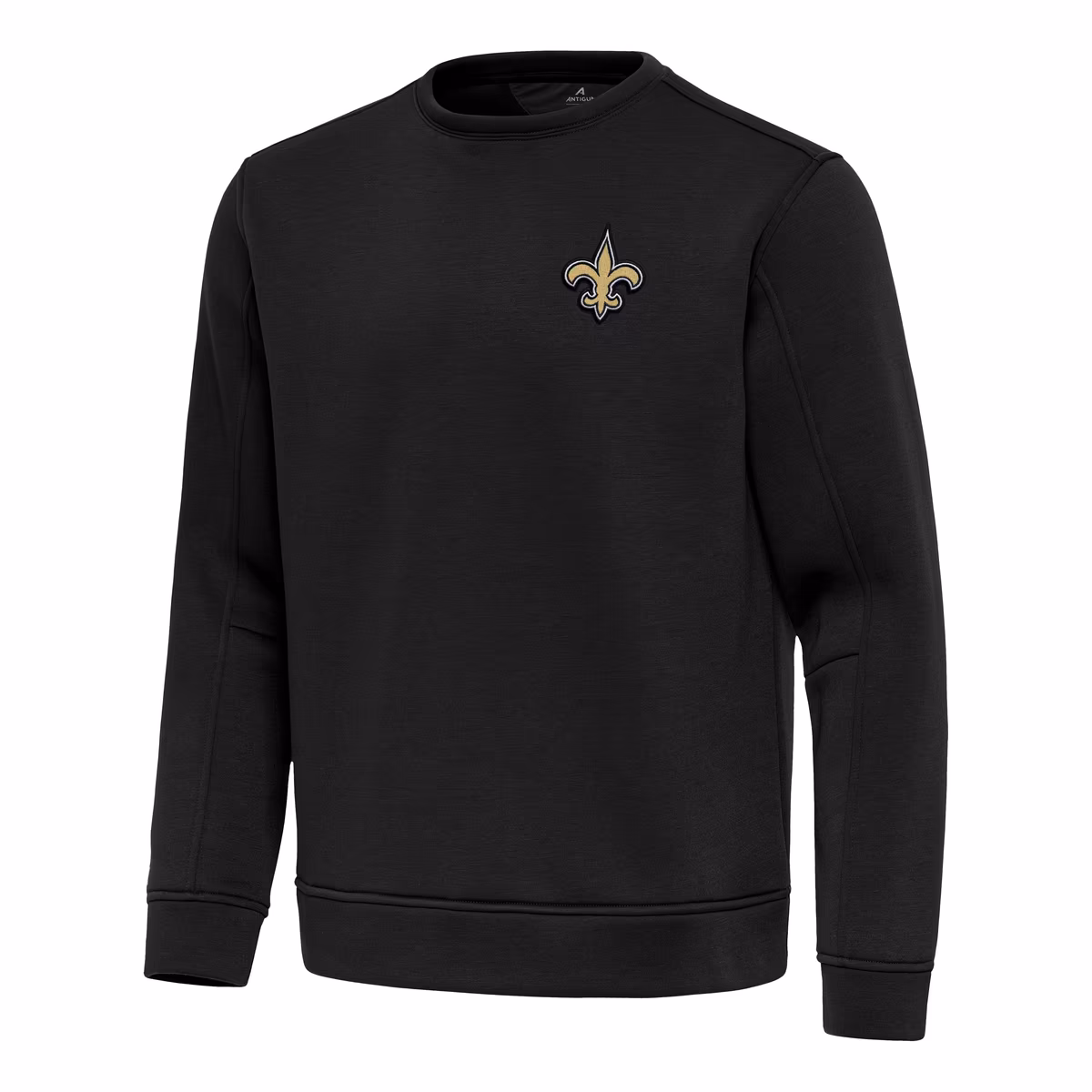 Men's Antigua Black New Orleans Saints Relevant Lightweight Pullover Sweatshirt 3 Men's Antigua Black New Orleans Saints Relevant Lightweight Pullover Sweatshirt