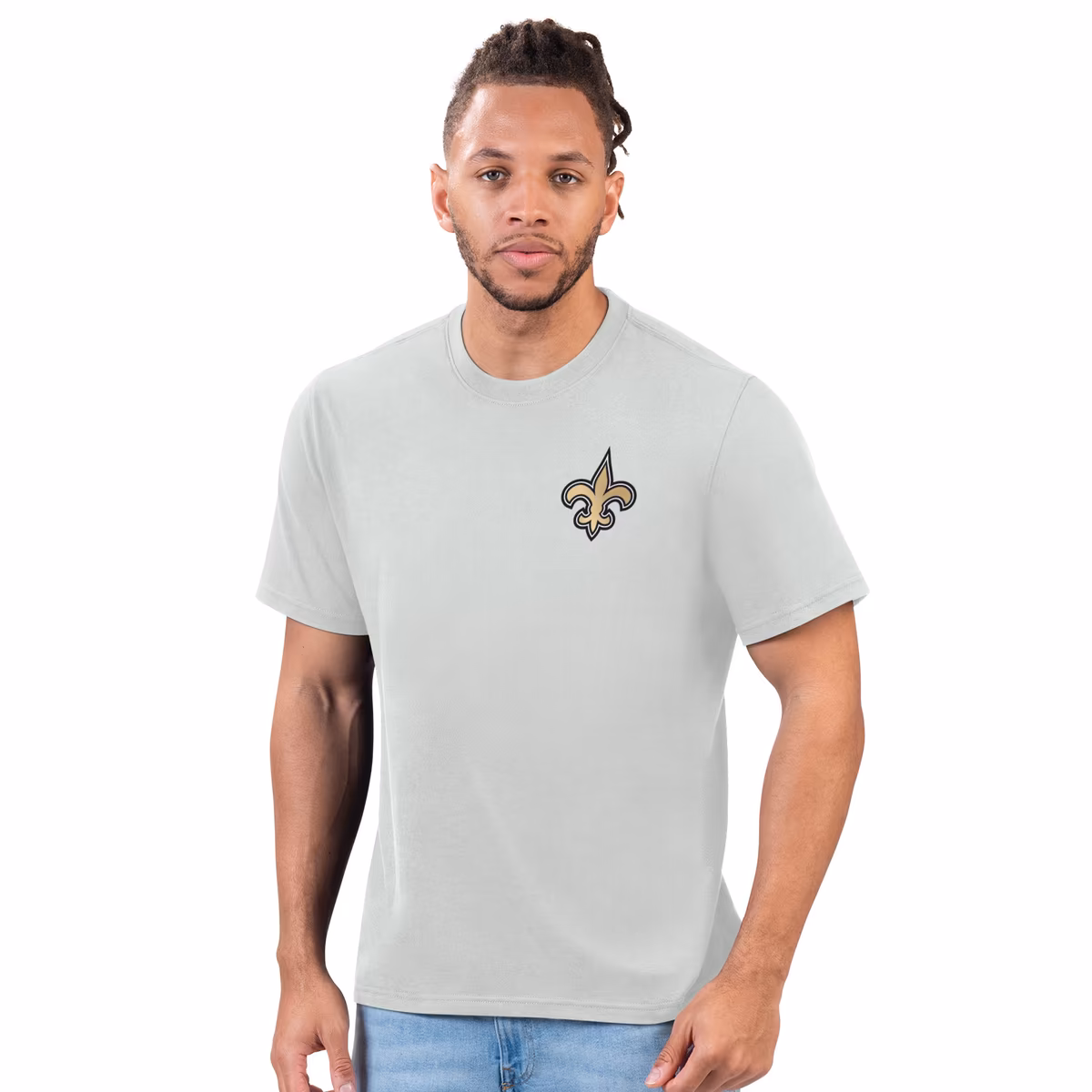 Men's Margaritaville Gray New Orleans Saints Wastin' Away T-Shirt