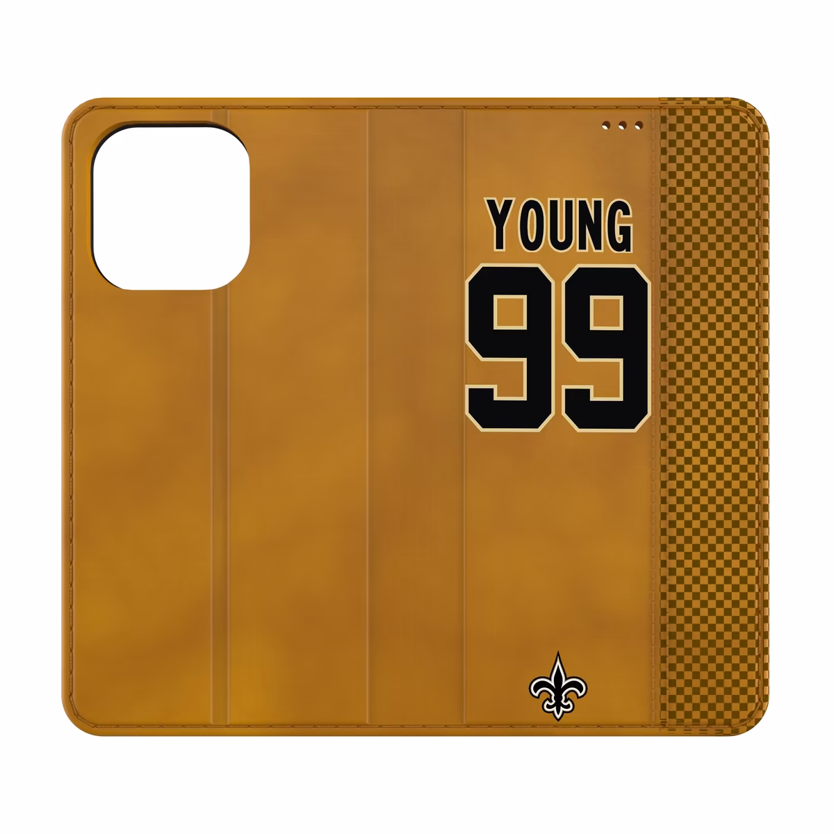 Keyscaper Chase Young Brown New Orleans Saints Folio iPhone Case