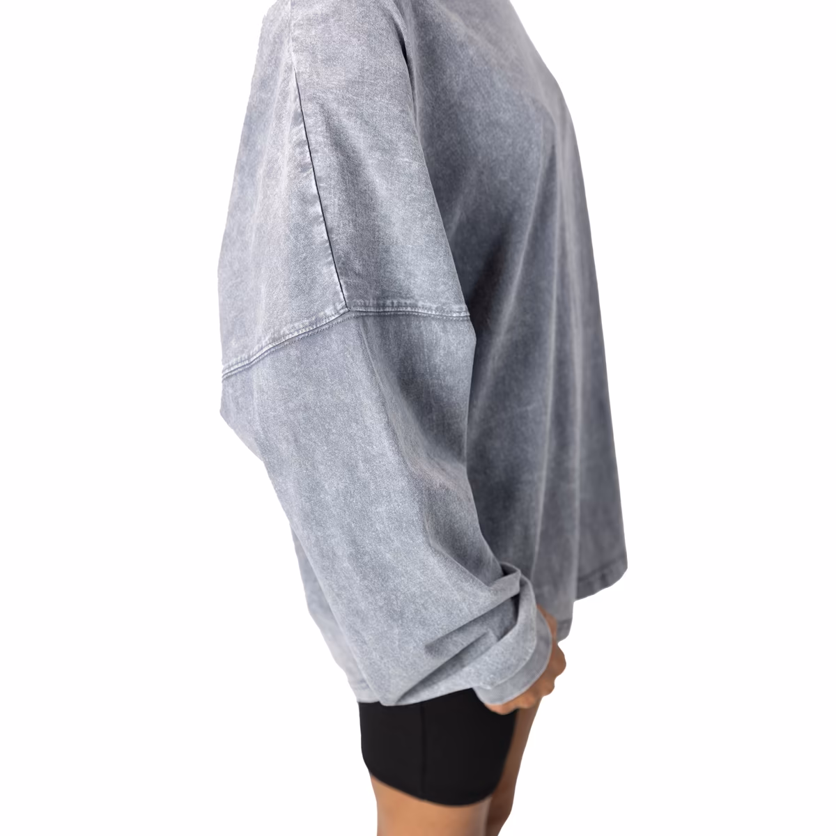 Women's Gameday Couture Gray New Orleans Saints Starbound Oversized Snow Wash Long Sleeve T-Shirt 6 Women's Gameday Couture Gray New Orleans Saints Starbound Oversized Snow Wash Long Sleeve T-Shirt