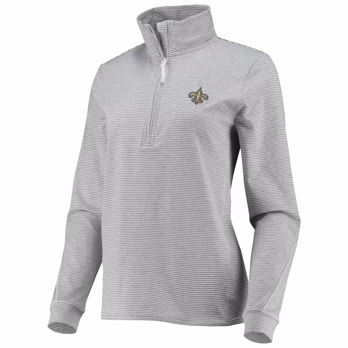 Women's Vineyard Vines Heather Gray New Orleans Saints Sankaty Shep Half-Zip Pullover Top 3 Women's Vineyard Vines Heather Gray New Orleans Saints Sankaty Shep Half-Zip Pullover Top