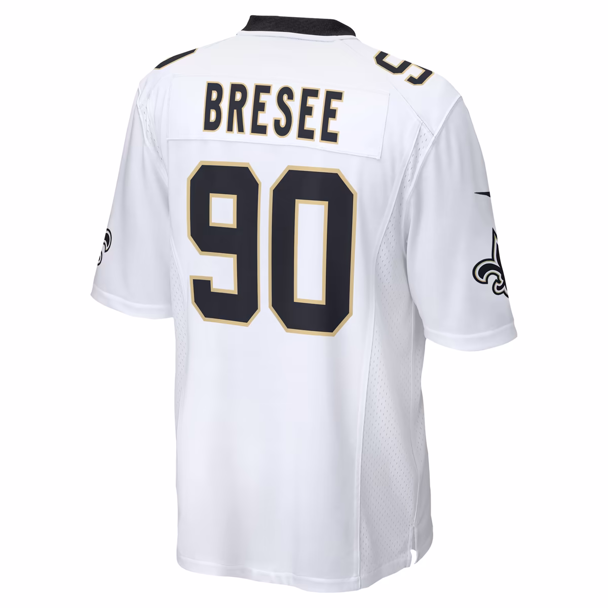 Men's Nike Bryan Bresee White New Orleans Saints Game Jersey 4 Men's Nike Bryan Bresee White New Orleans Saints Game Jersey