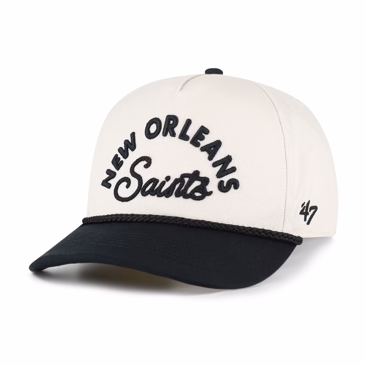 Women's '47 Natural New Orleans Saints Rope Script Hitch Adjustable Hat 1 Women's '47 Natural New Orleans Saints Rope Script Hitch Adjustable Hat