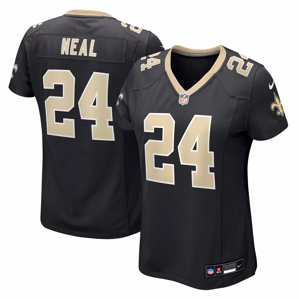 Women's Nike Devin Neal  Black New Orleans Saints Team Game Jersey