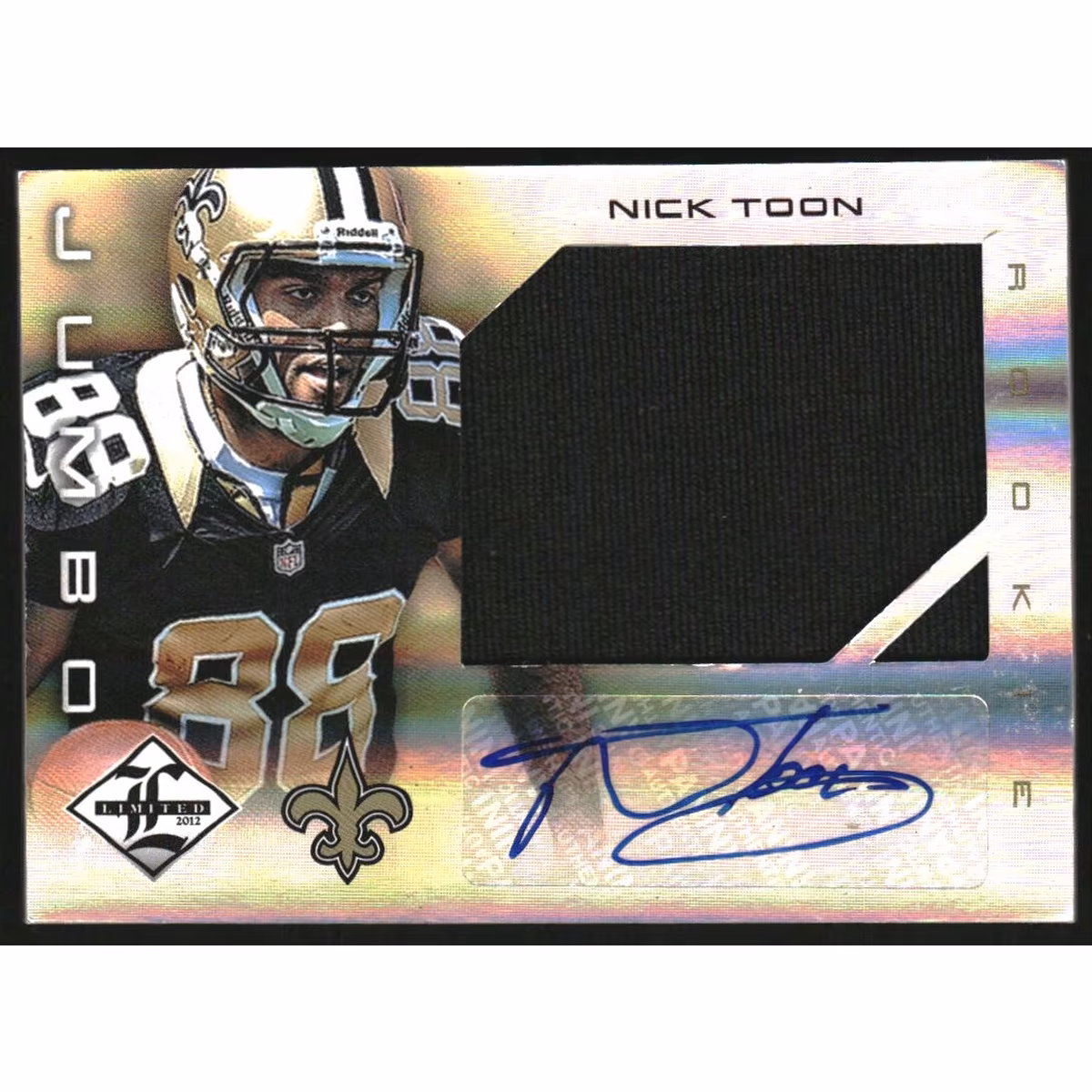 2012 Limited Rookie Jumbo Jerseys Autographs #30 Nick Toon/49