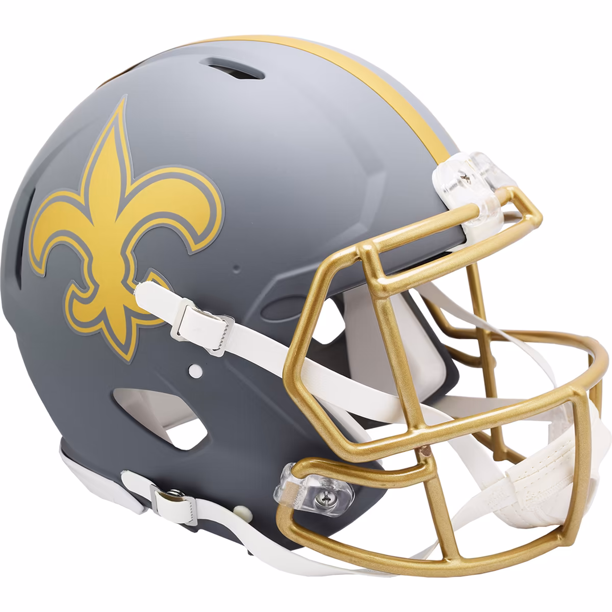 New Orleans Saints Riddell 2024 Slate Alternate Speed Authentic Helmet 13 New Orleans Saints Riddell 2024 Slate Alternate Speed Authentic Helmet