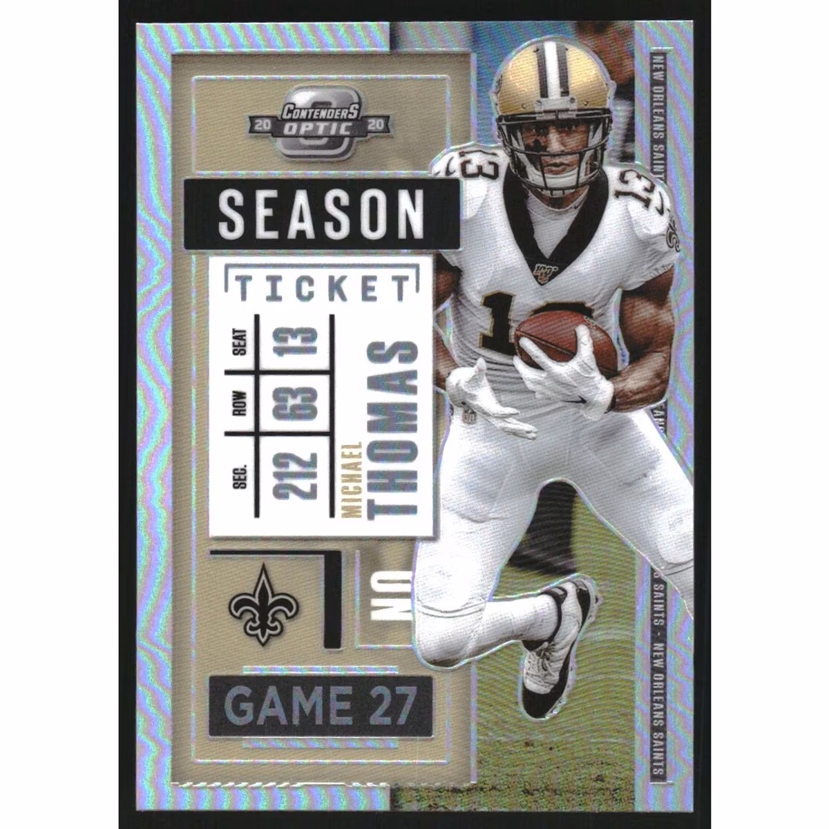 2020 Panini Contenders Optic Silver #42 Michael Thomas 4 2020 Panini Contenders Optic Silver #42 Michael Thomas