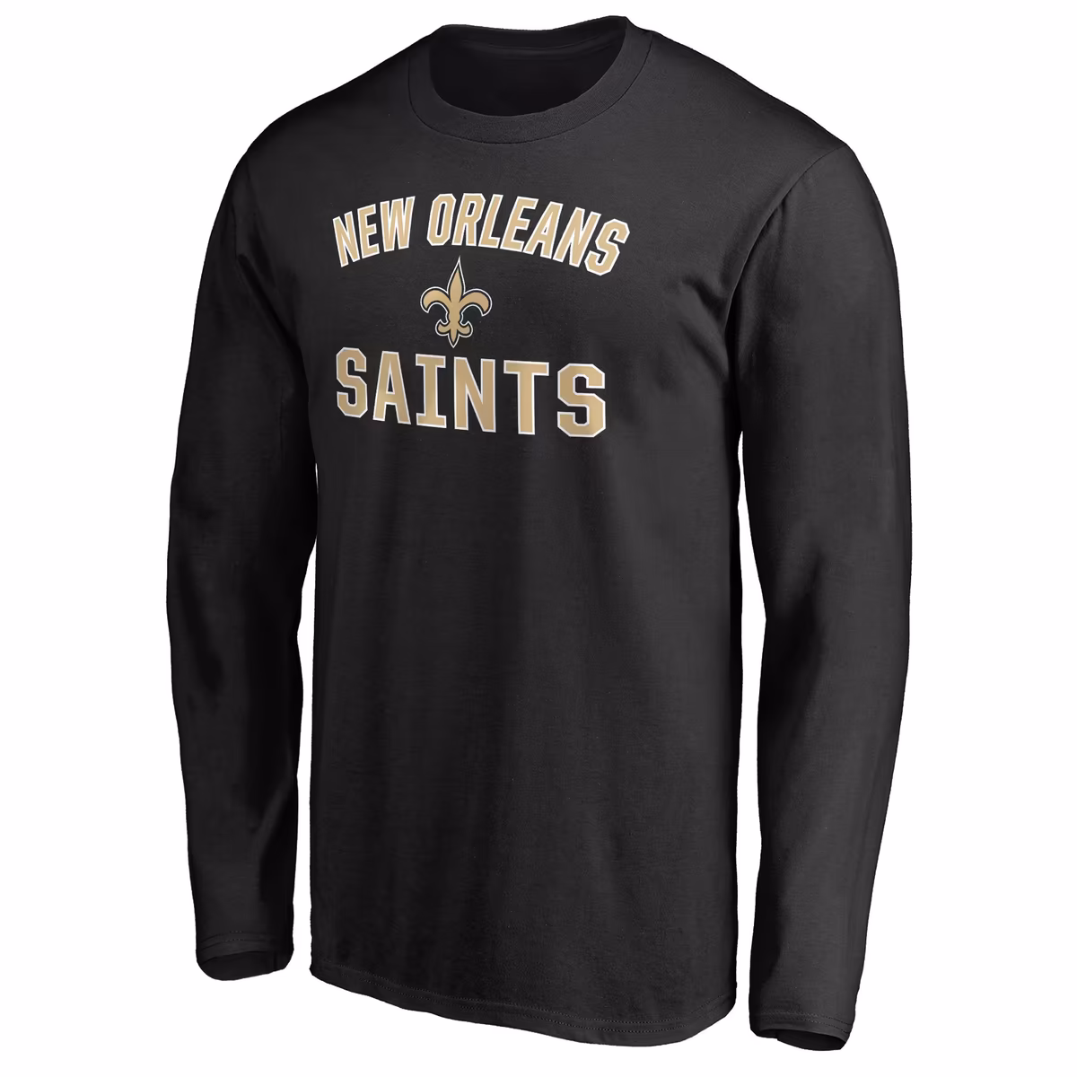 Men's Black New Orleans Saints Victory Arch Long Sleeve T-Shirt 3 Men's Black New Orleans Saints Victory Arch Long Sleeve T-Shirt