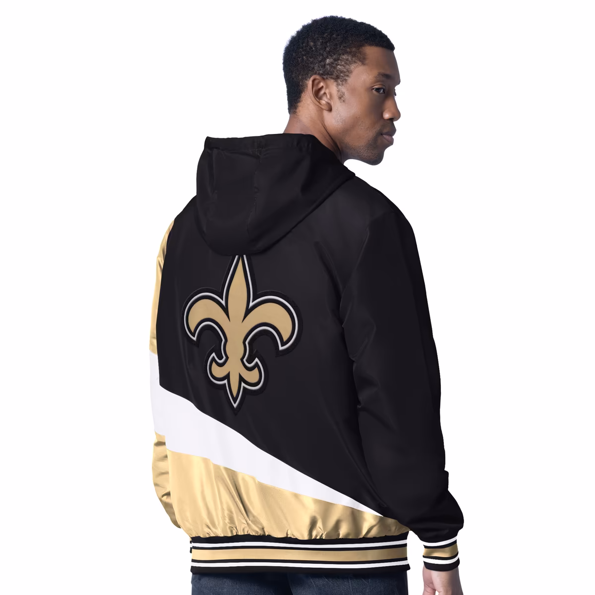 Men's G-III Sports by Carl Banks Black/Charcoal New Orleans Saints Dual Threat Reversable Full-Zip Hooded Jacket 3 Men's G-III Sports by Carl Banks Black/Charcoal New Orleans Saints Dual Threat Reversable Full-Zip Hooded Jacket