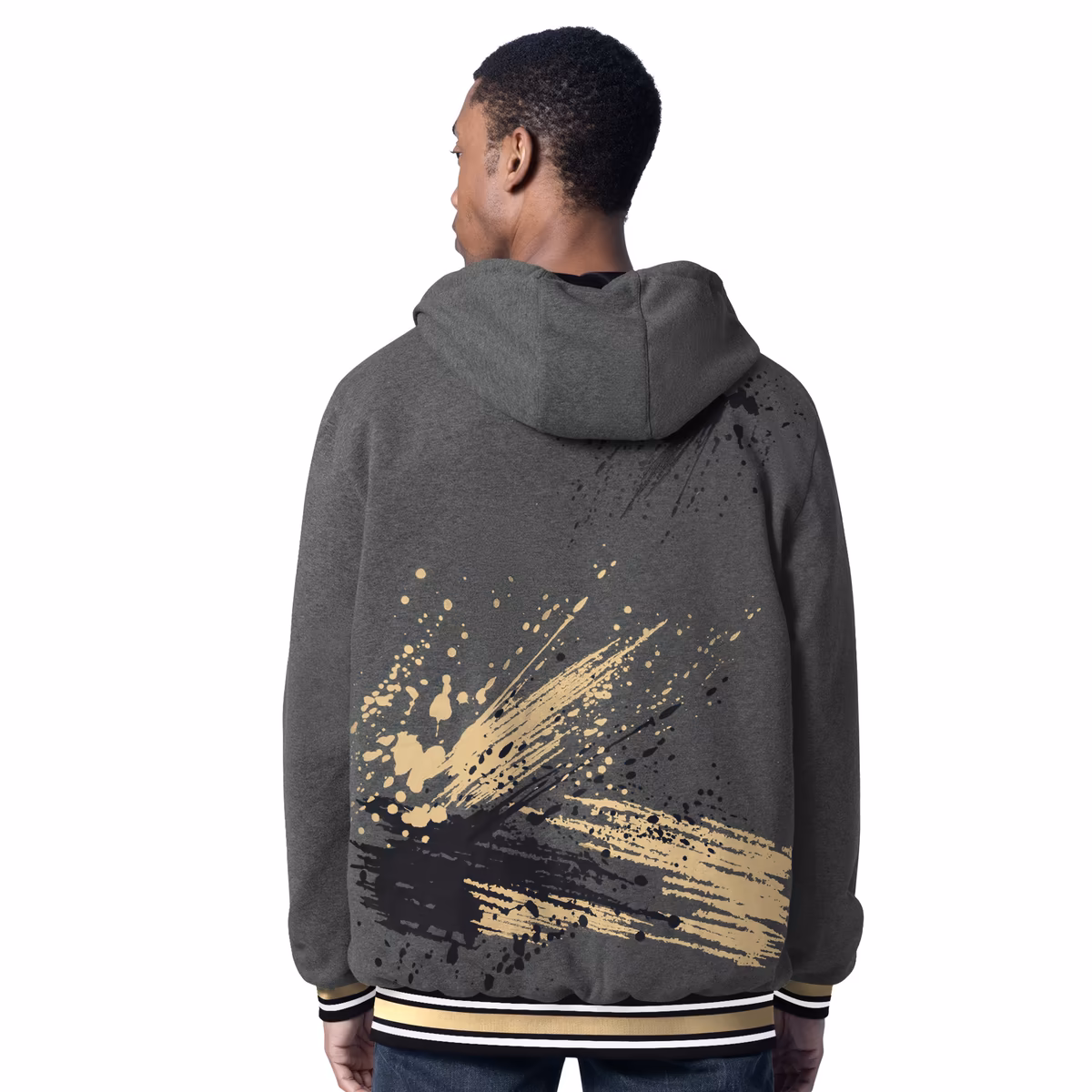 Men's G-III Sports by Carl Banks Black/Charcoal New Orleans Saints Dual Threat Reversable Full-Zip Hooded Jacket 5 Men's G-III Sports by Carl Banks Black/Charcoal New Orleans Saints Dual Threat Reversable Full-Zip Hooded Jacket