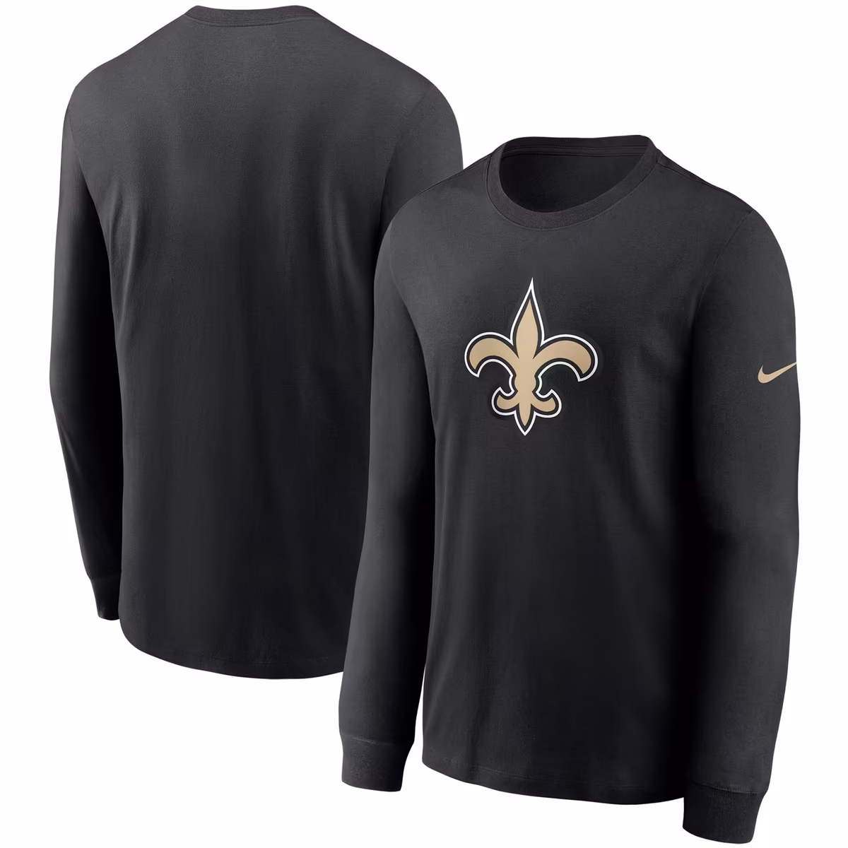 Men's Nike Black New Orleans Saints Primary Logo Long Sleeve T-Shirt 5 Men's Nike Black New Orleans Saints Primary Logo Long Sleeve T-Shirt
