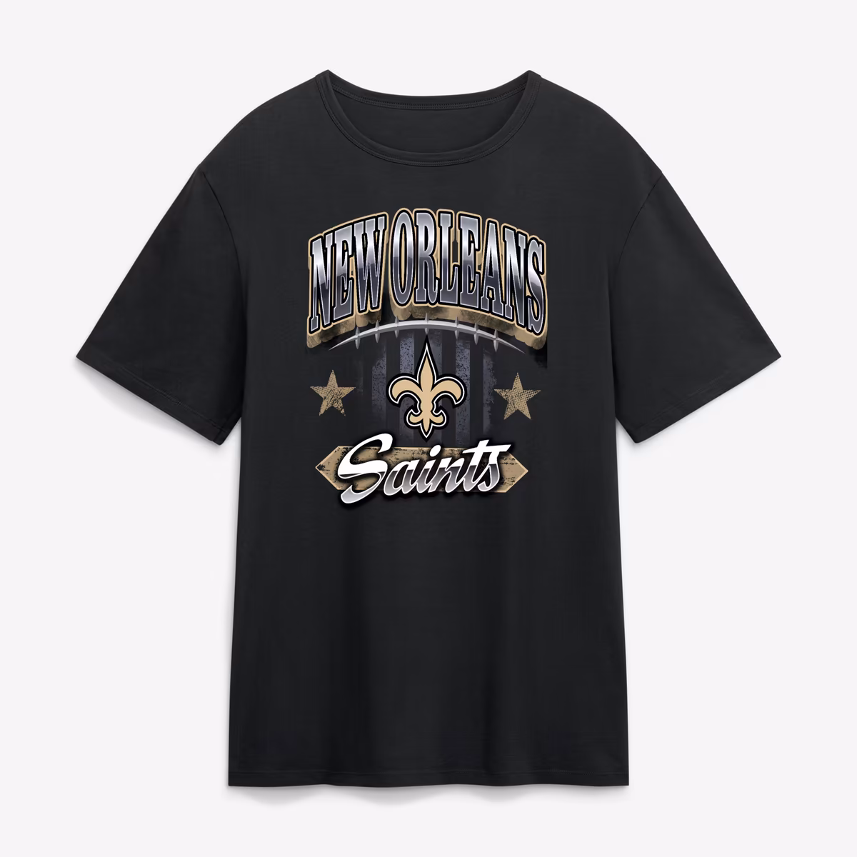 Men's Black New Orleans Saints Americana T-Shirt 3 Men's Black New Orleans Saints Americana T-Shirt