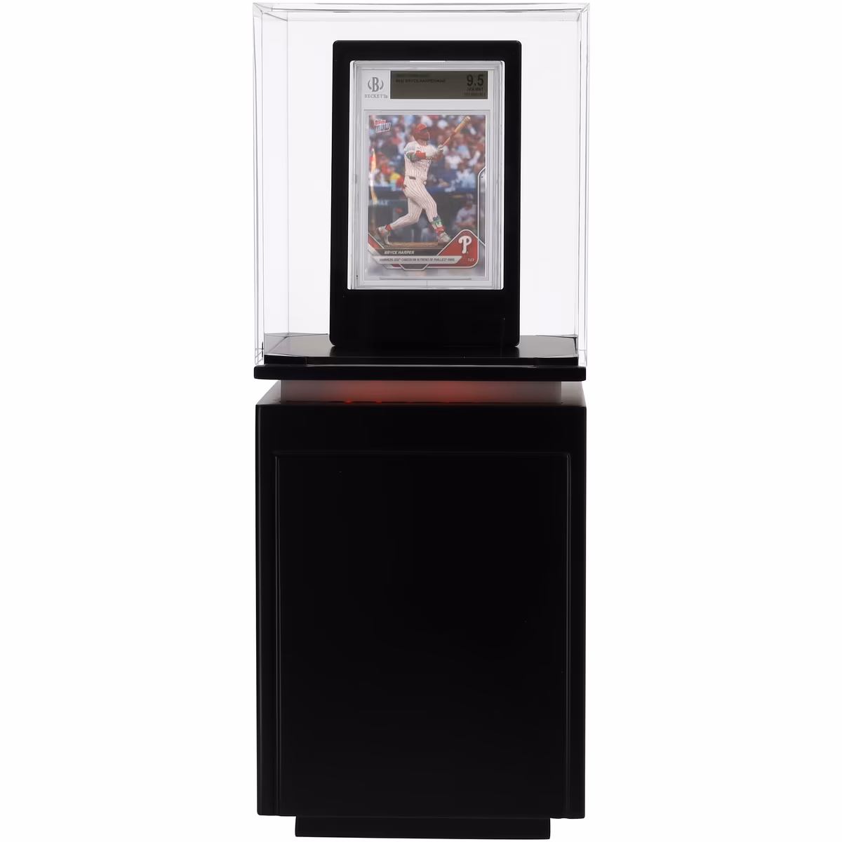 Showcase Museum Style Pedestal Trading Card Display - UV Protected 1 Showcase Museum Style Pedestal Trading Card Display - UV Protected