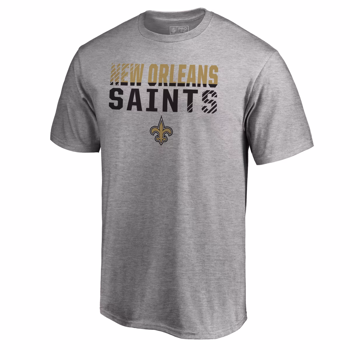 Men's Ash New Orleans Saints Iconic Collection Fade Out T-Shirt