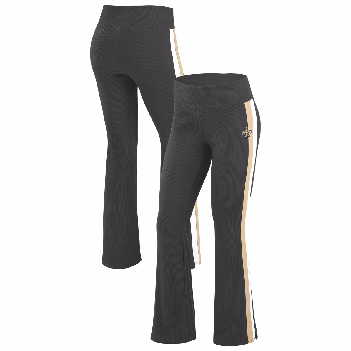 Women's WEAR by Erin Andrews Black New Orleans Saints Tri-Blend Yoga Pants