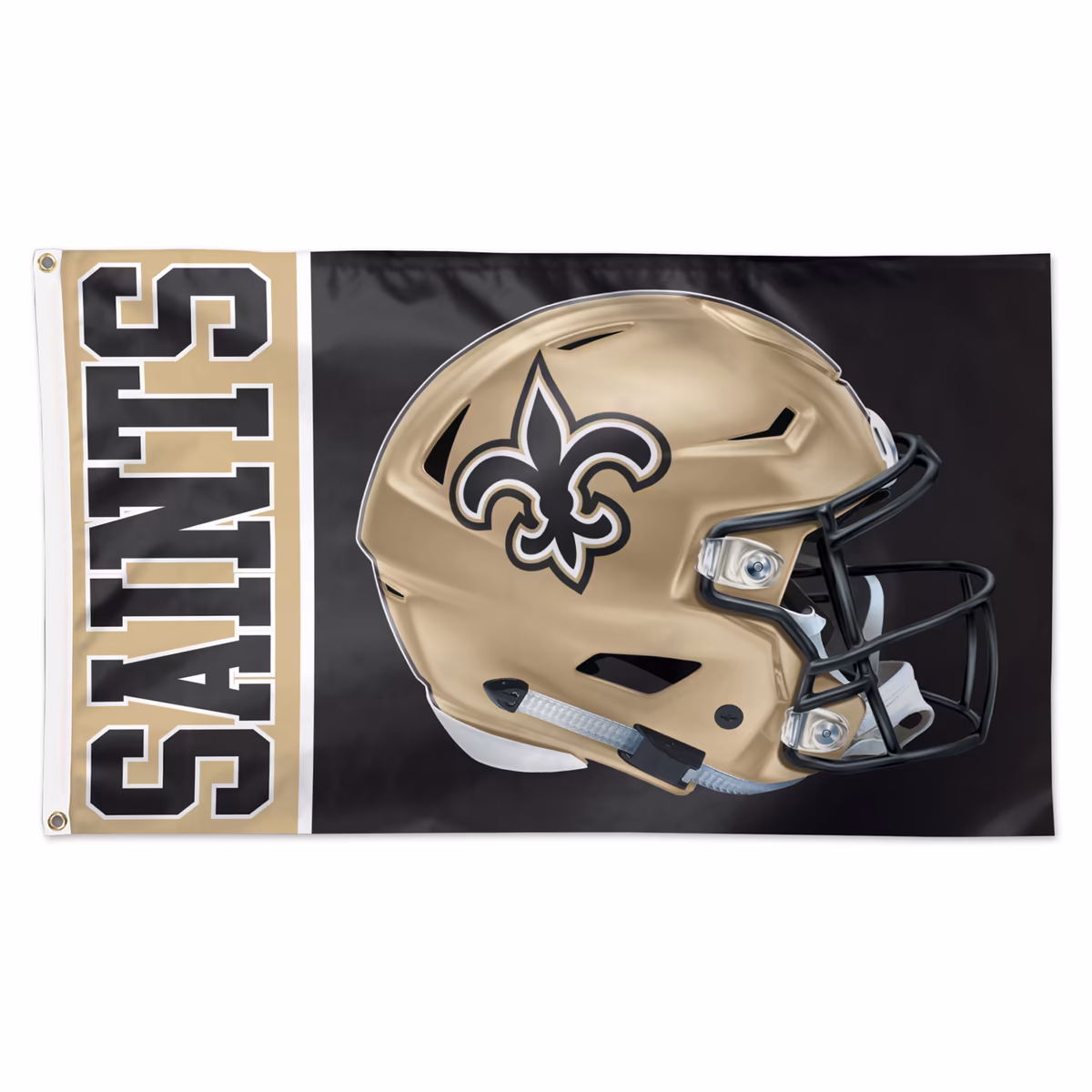 WinCraft New Orleans Saints 3' x 5' Helmet Deluxe Single-Sided Flag 1 WinCraft New Orleans Saints 3' x 5' Helmet Deluxe Single-Sided Flag