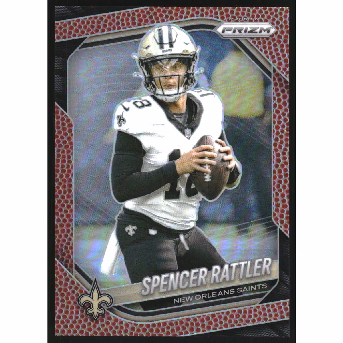 2025 Panini Prizm Prizms Pigskin #186 Spencer Rattler