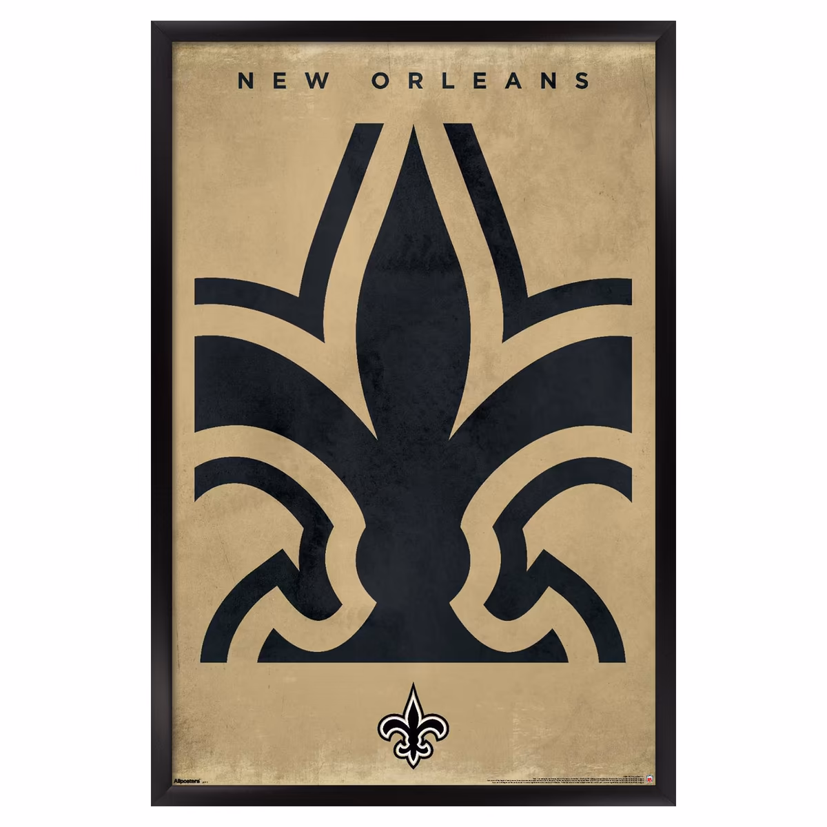 New Orleans Saints 24" x 36" Framed Poster