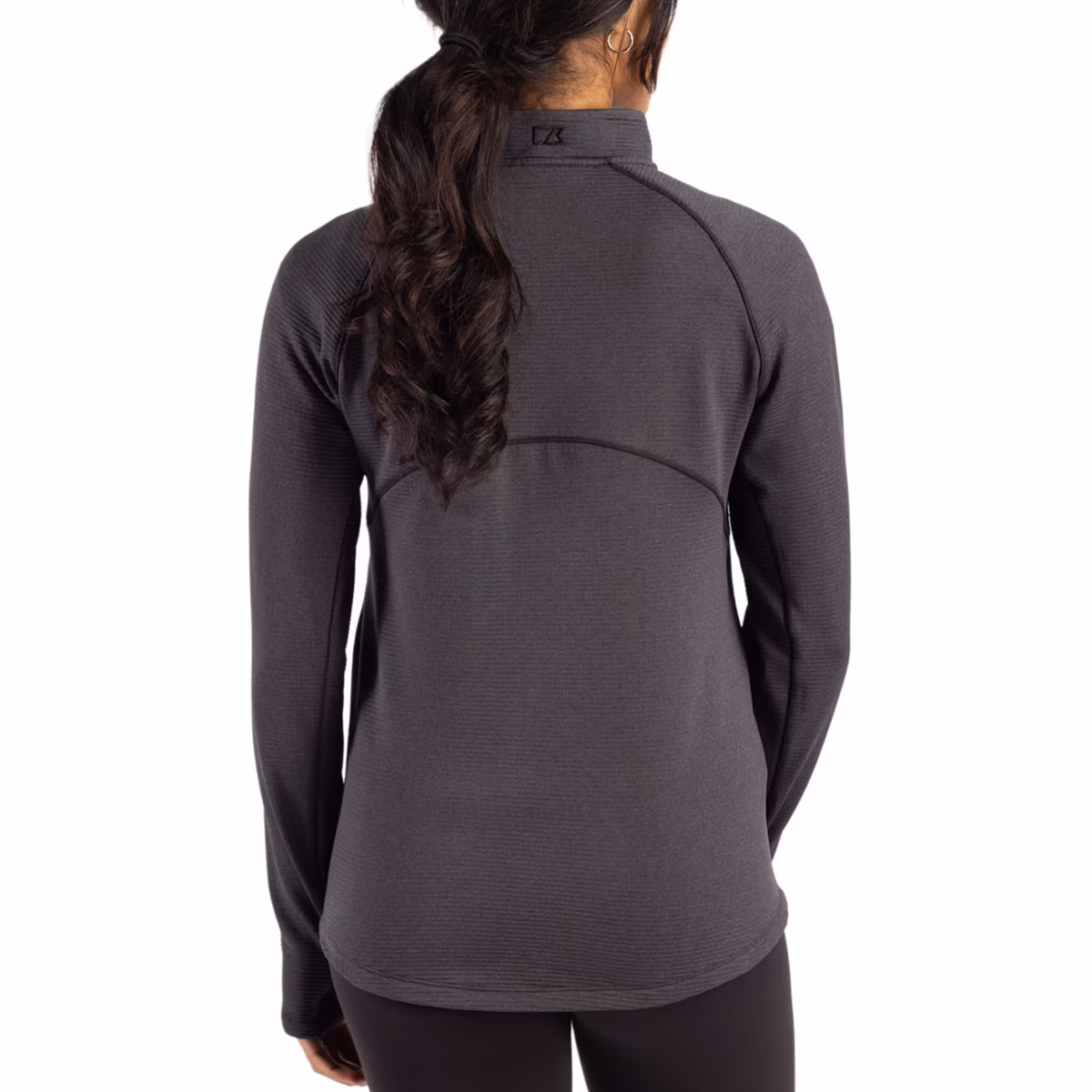 Women's Cutter & Buck Heather Black New Orleans Saints Peshastin Fleece Recycled Raglan Full-Zip Jacket 3 Women's Cutter & Buck Heather Black New Orleans Saints Peshastin Fleece Recycled Raglan Full-Zip Jacket