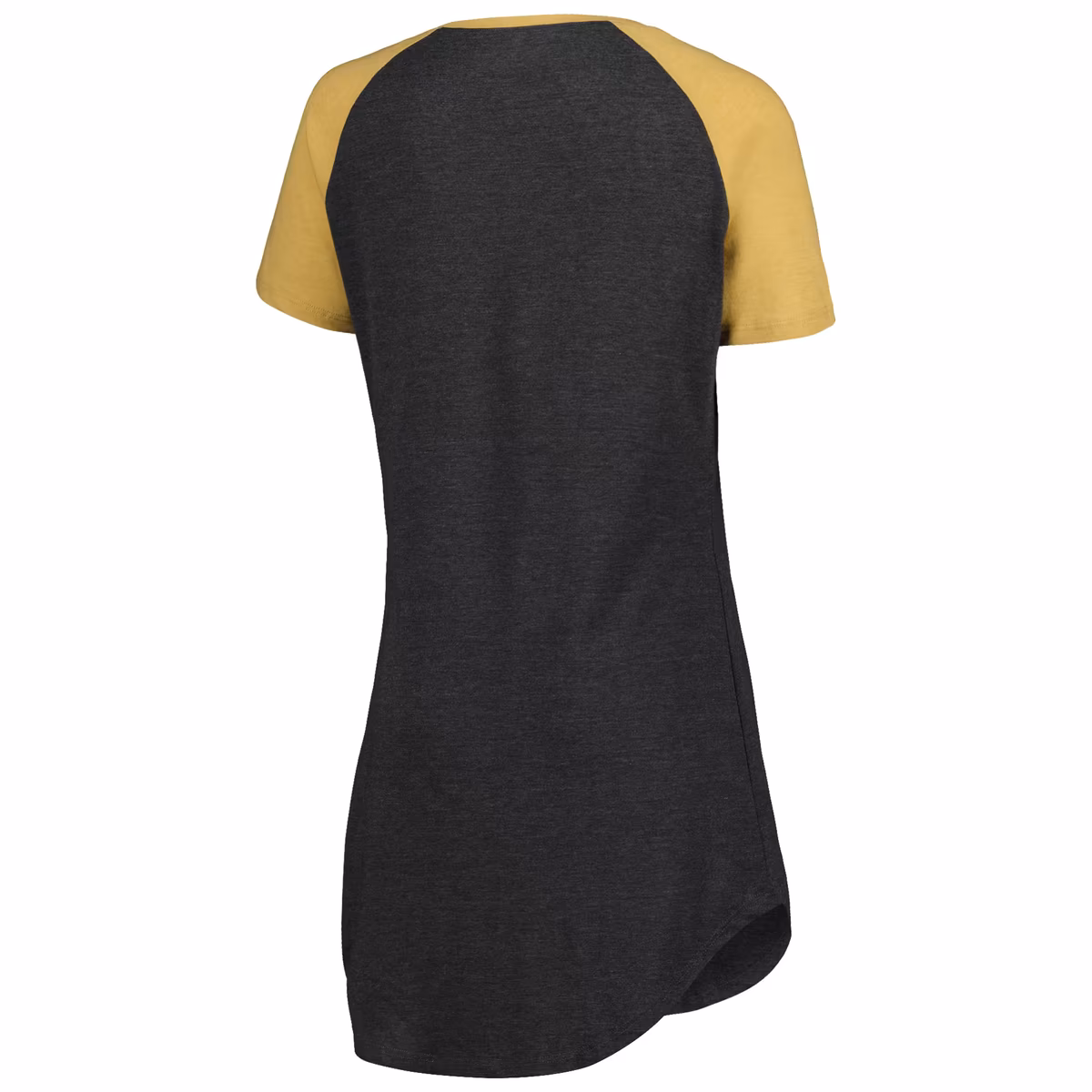 Women's Concepts Sport Black/Gold New Orleans Saints Raglan V-Neck Nightshirt 4 Women's Concepts Sport Black/Gold New Orleans Saints Raglan V-Neck Nightshirt