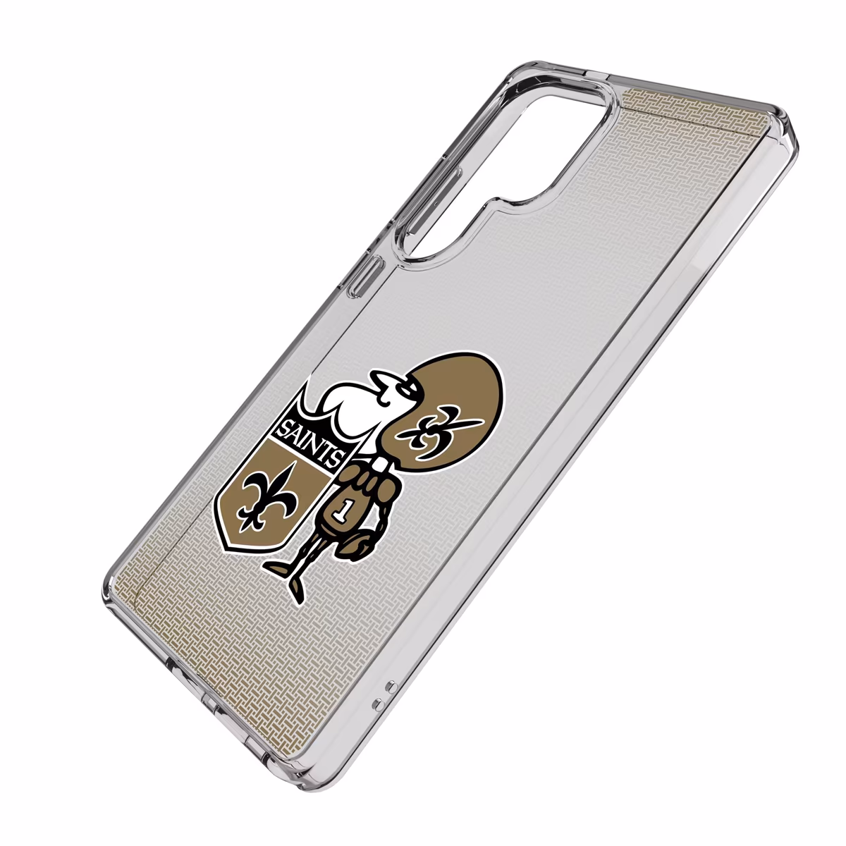 New Orleans Saints Linen Logo Galaxy Clear Case 3 New Orleans Saints Linen Logo Galaxy Clear Case