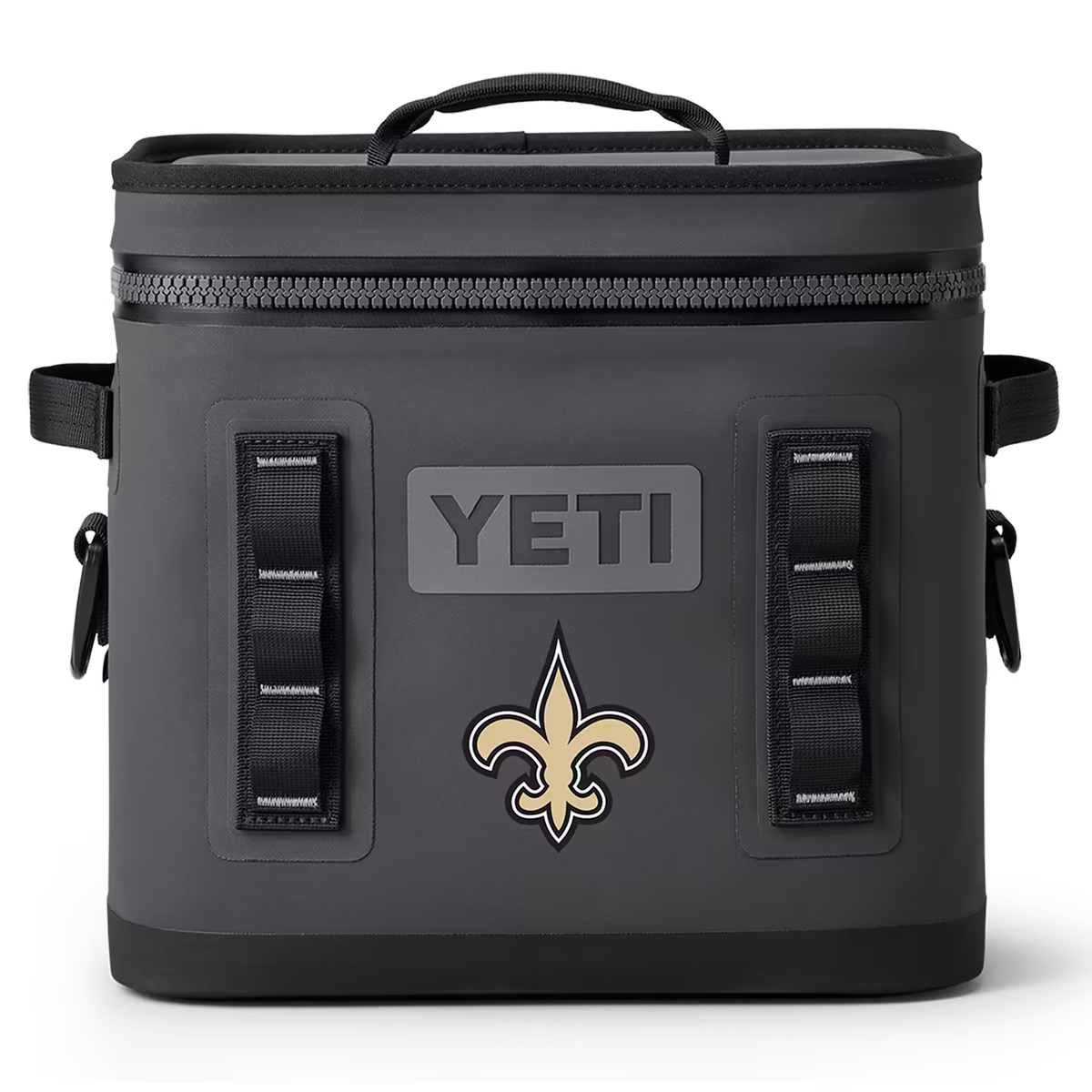 YETI Charcoal New Orleans Saints Hopper Flip 12L Soft Cooler