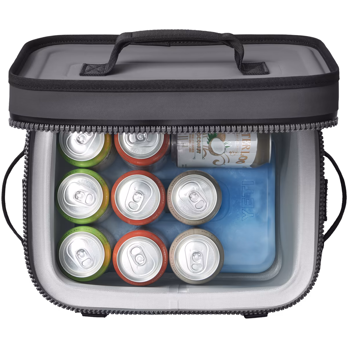 YETI Charcoal New Orleans Saints Hopper Flip 12L Soft Cooler 5 YETI Charcoal New Orleans Saints Hopper Flip 12L Soft Cooler