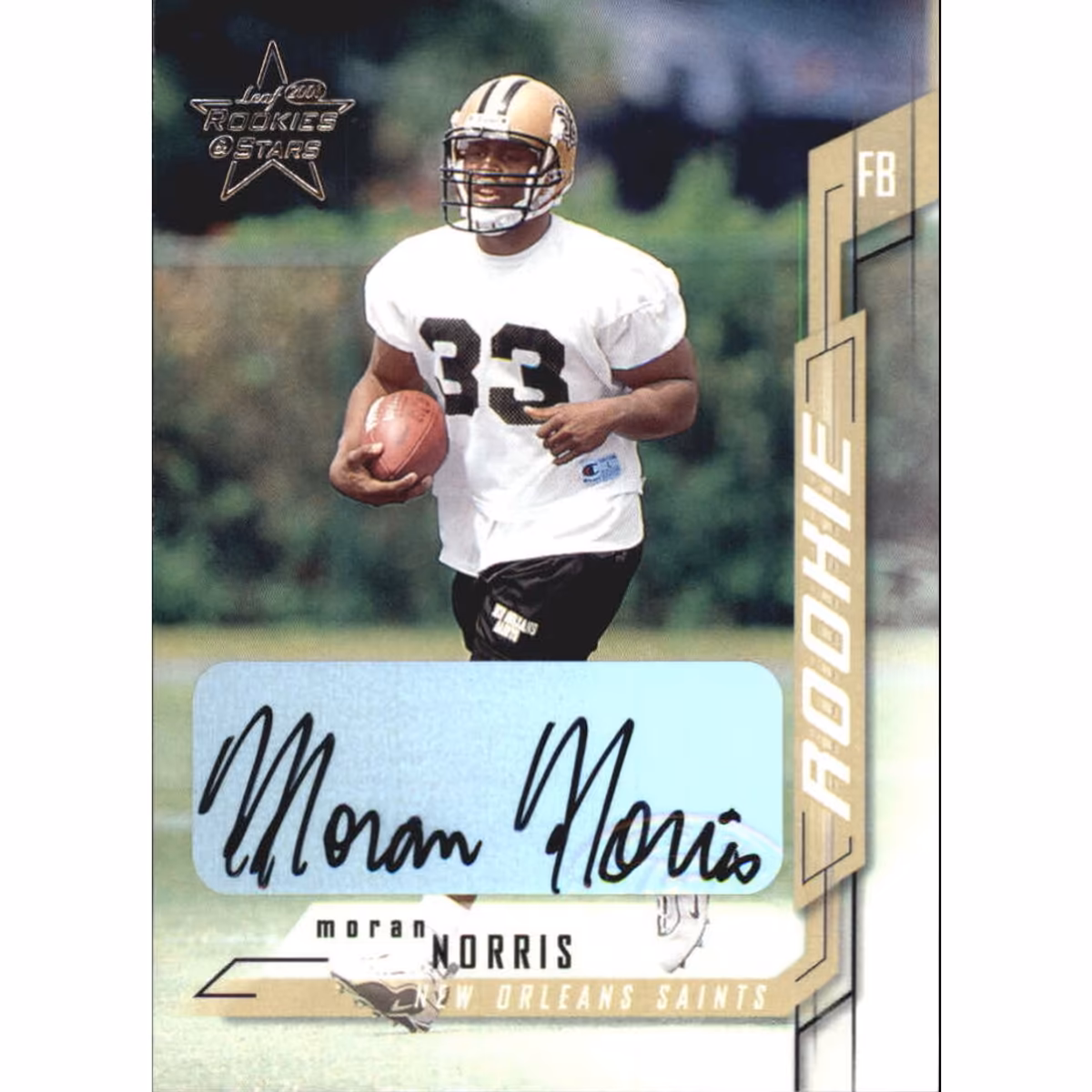 2001 Leaf Rookies and Stars Rookie Autographs #113 Moran Norris