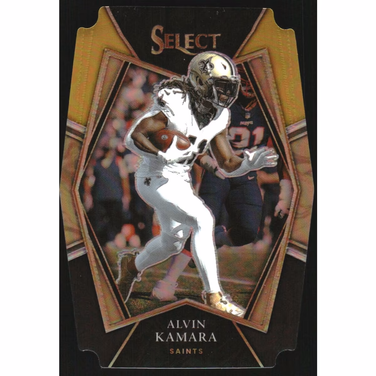 2021 Select Prizm Black and Gold Die Cut #125 Alvin Kamara 17 2021 Select Prizm Black and Gold Die Cut #125 Alvin Kamara