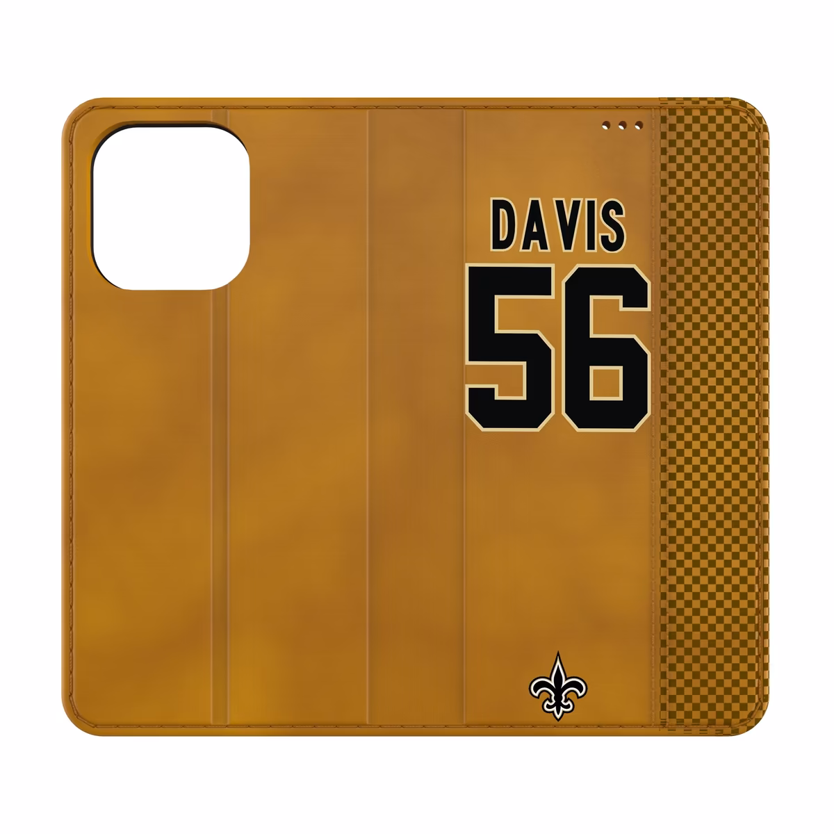 Keyscaper Demario Davis Brown New Orleans Saints Folio iPhone Case 1 Keyscaper Demario Davis Brown New Orleans Saints Folio iPhone Case