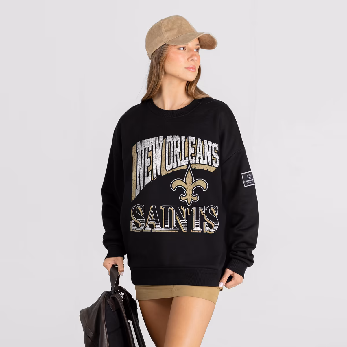 Women's Gameday Couture Black New Orleans Saints Victory Prime Black Label Premium Drop Shoulder Sweatshirt 5 Women's Gameday Couture Black New Orleans Saints Victory Prime Black Label Premium Drop Shoulder Sweatshirt