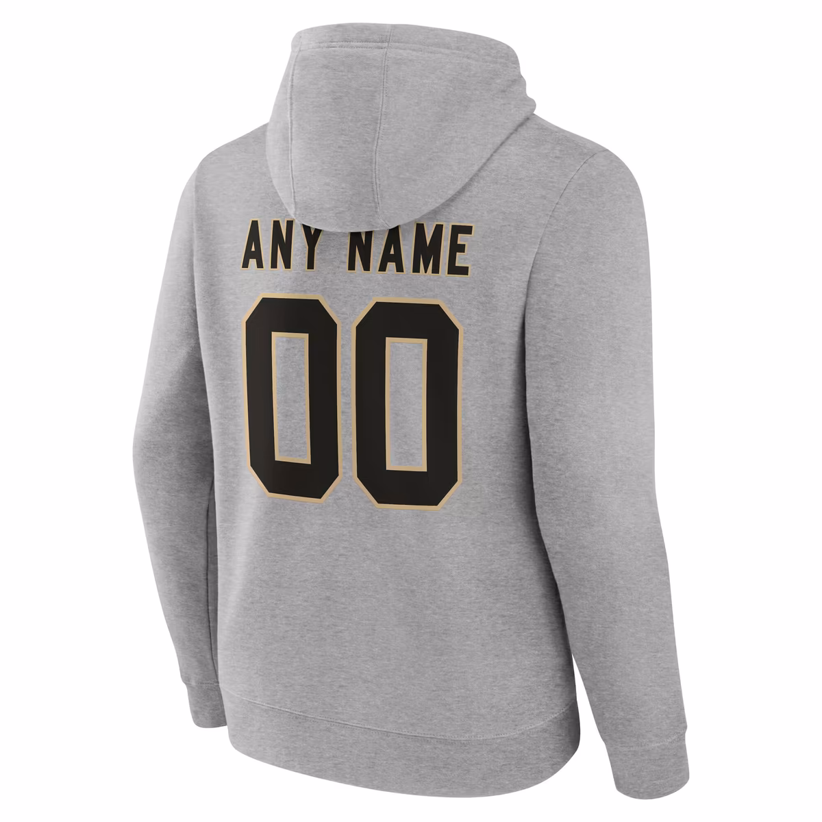 Men's Gray New Orleans Saints Team Authentic Personalized Name & Number Hoodie 4 Men's Gray New Orleans Saints Team Authentic Personalized Name & Number Hoodie