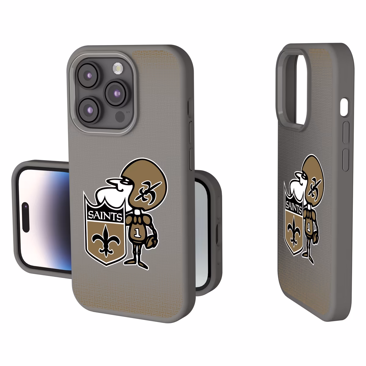 New Orleans Saints Linen Logo iPhone Soft Touch Case 1 New Orleans Saints Linen Logo iPhone Soft Touch Case