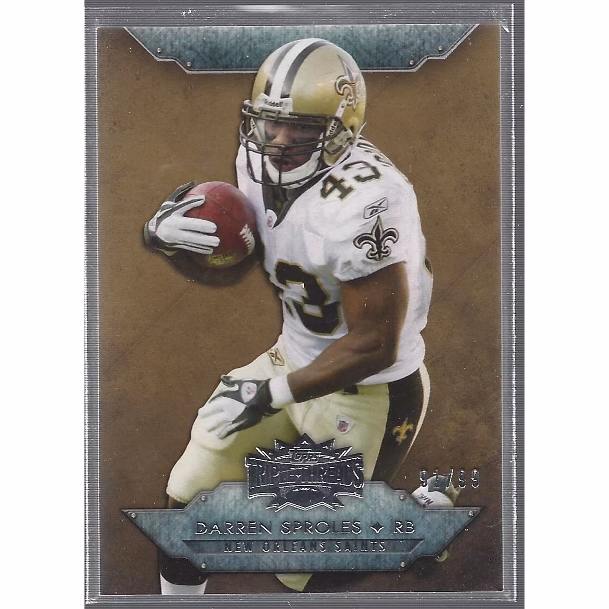 2012 Topps Triple Threads Gold #31 Darren Sproles 13 2012 Topps Triple Threads Gold #31 Darren Sproles