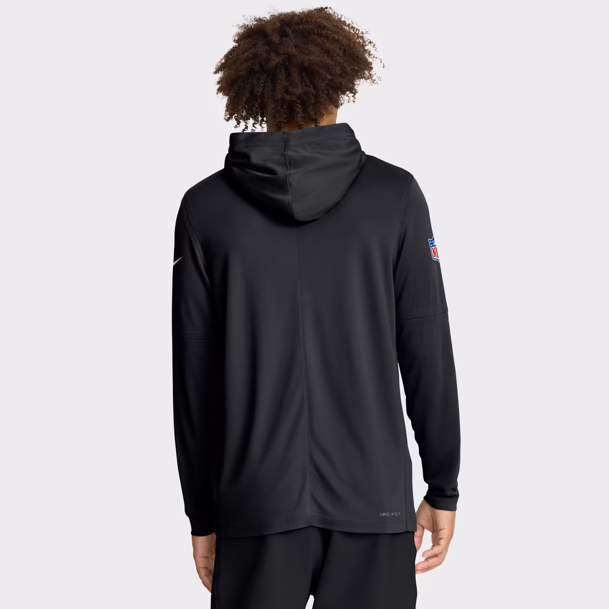 Men's Nike Black New Orleans Saints Sideline Pure Fury Dri-FIT Long Sleeve Hooded T-Shirt 3 Men's Nike Black New Orleans Saints Sideline Pure Fury Dri-FIT Long Sleeve Hooded T-Shirt