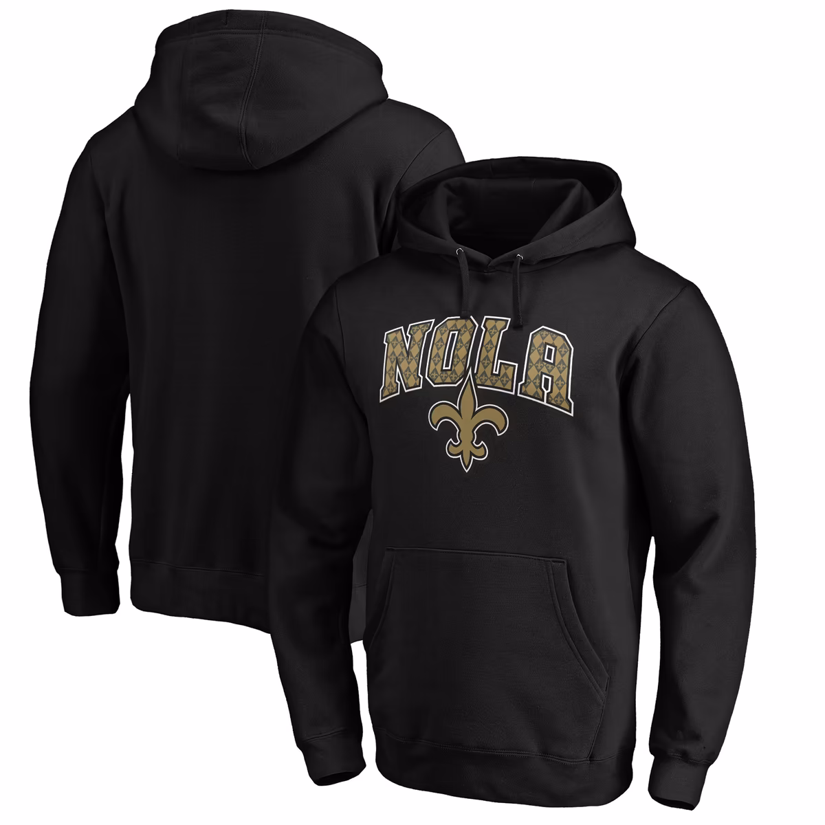 Men's Black New Orleans Saints Hometown Collection NOLA Pullover Hoodie 9 Men's Black New Orleans Saints Hometown Collection NOLA Pullover Hoodie