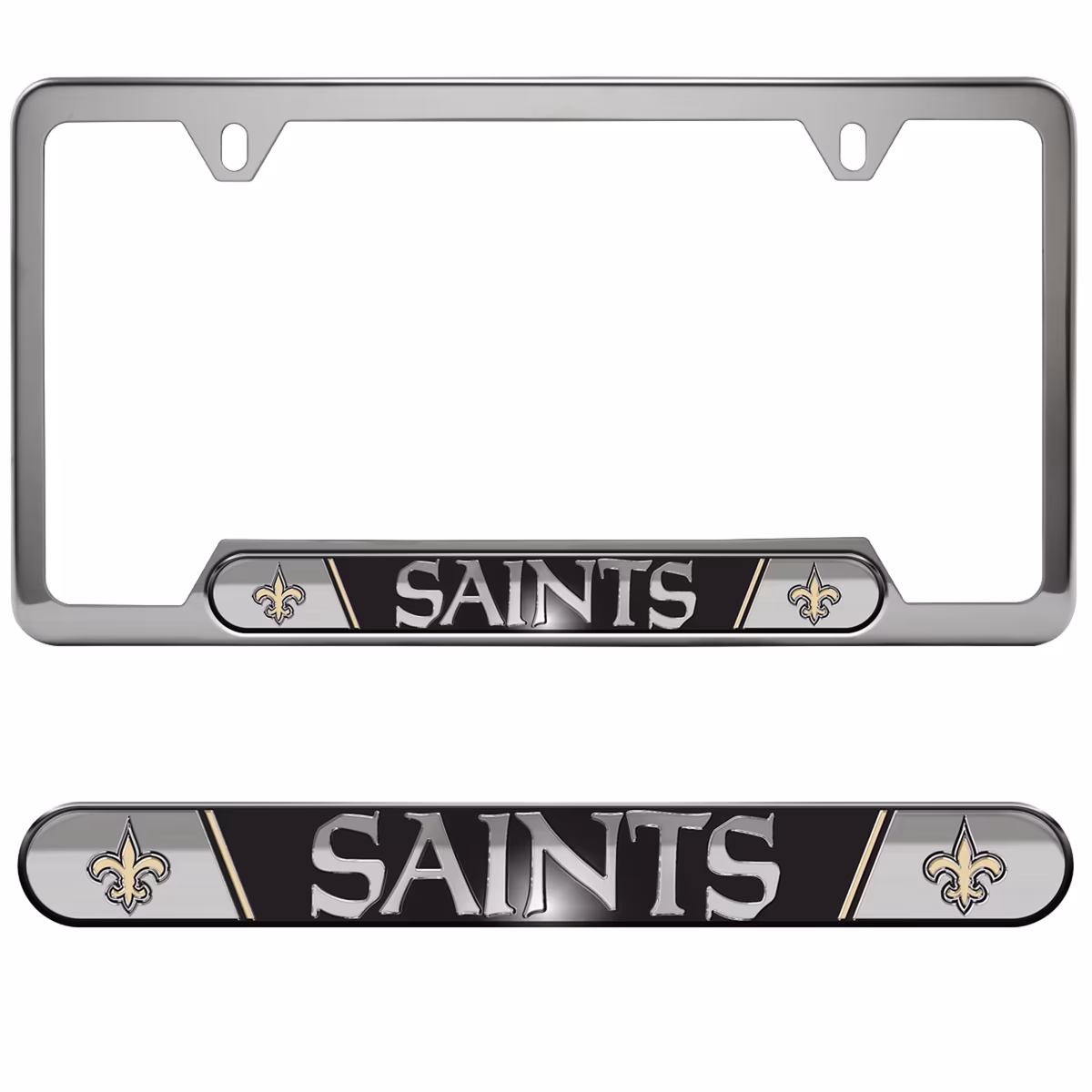 Logo Brands New Orleans Saints Embossed License Plate Frame 2 Logo Brands New Orleans Saints Embossed License Plate Frame
