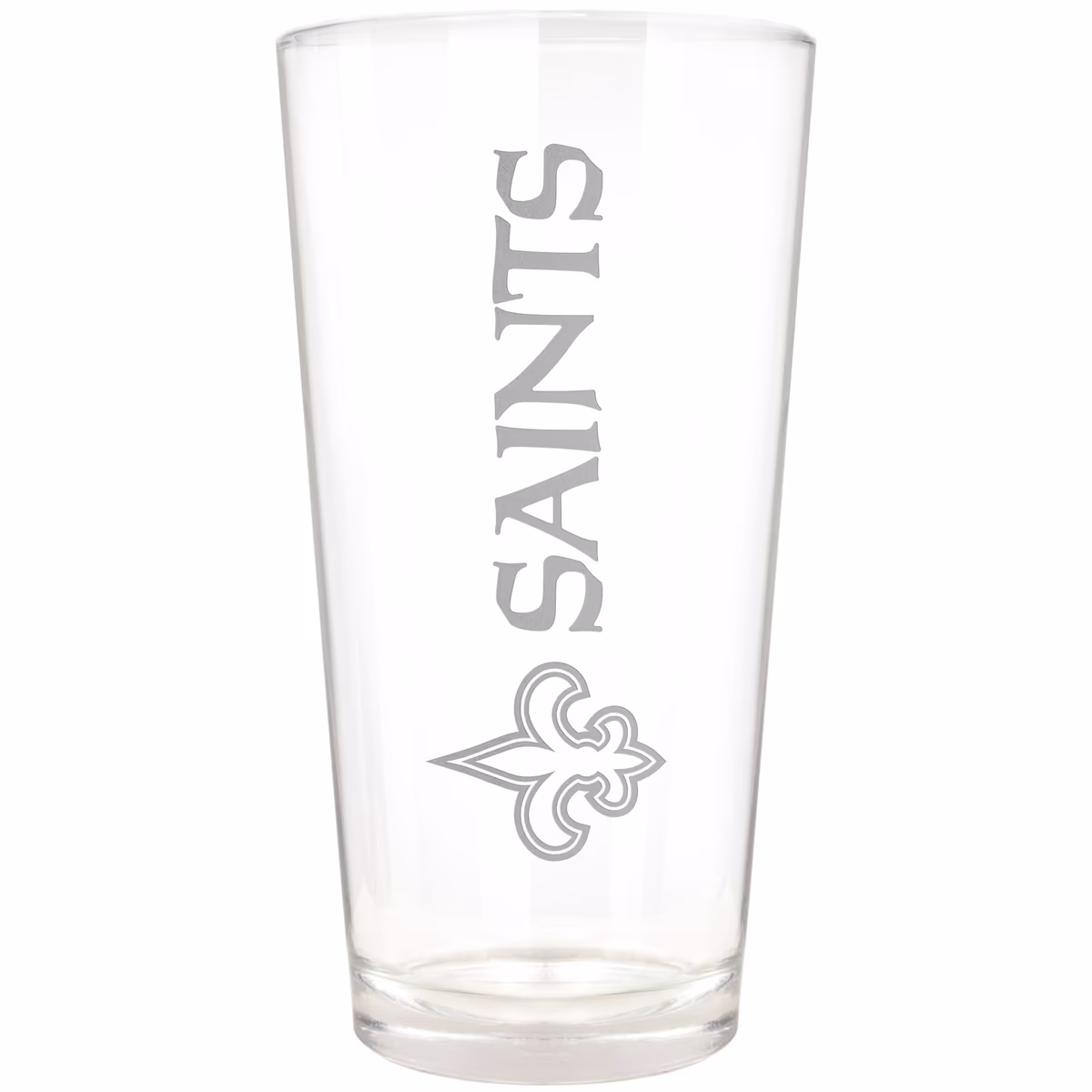 New Orleans Saints Etched 16oz. Vertical Rally Cry Pint Glass