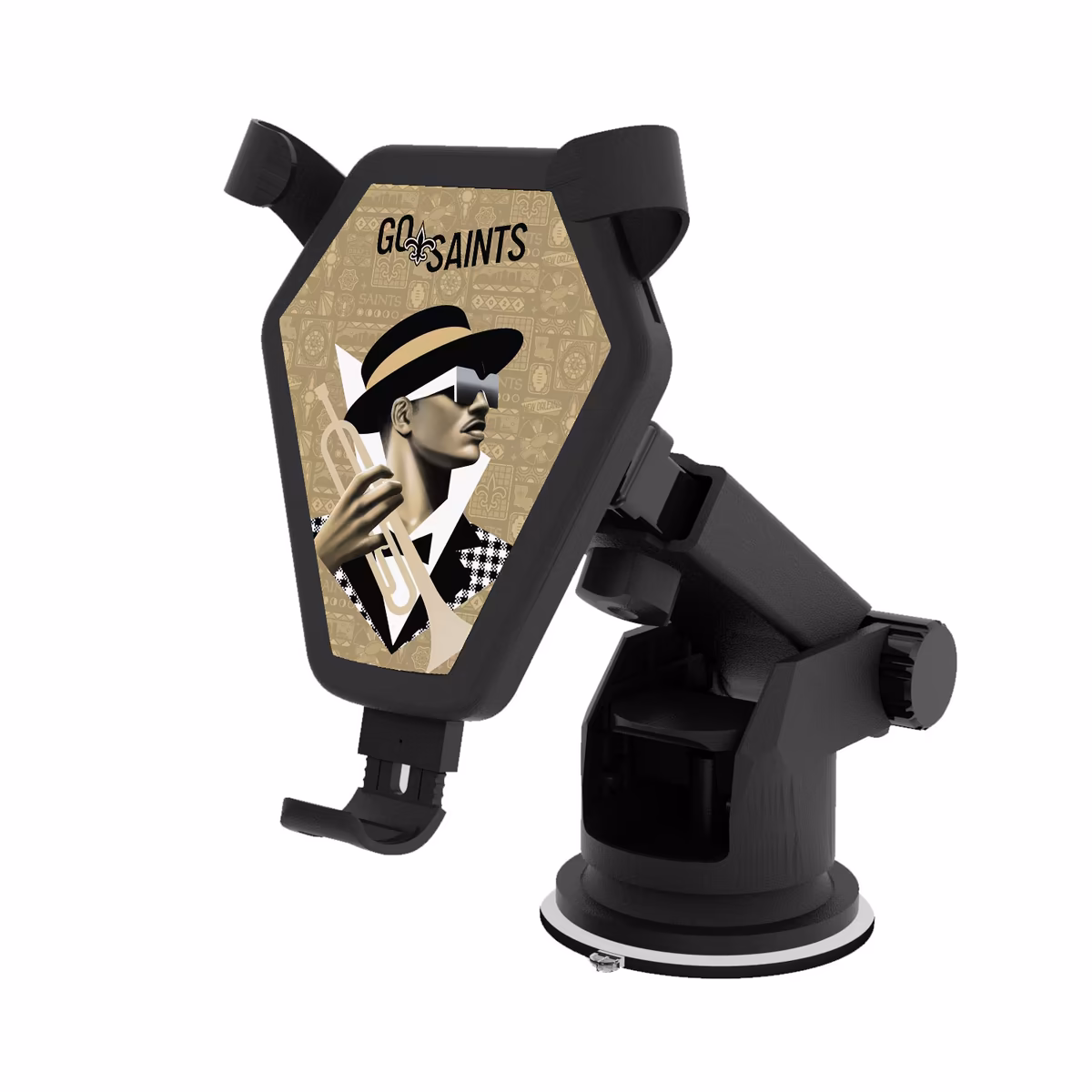 Keyscaper Black New Orleans Saints Wireless Car Charger 9 Keyscaper Black New Orleans Saints Wireless Car Charger