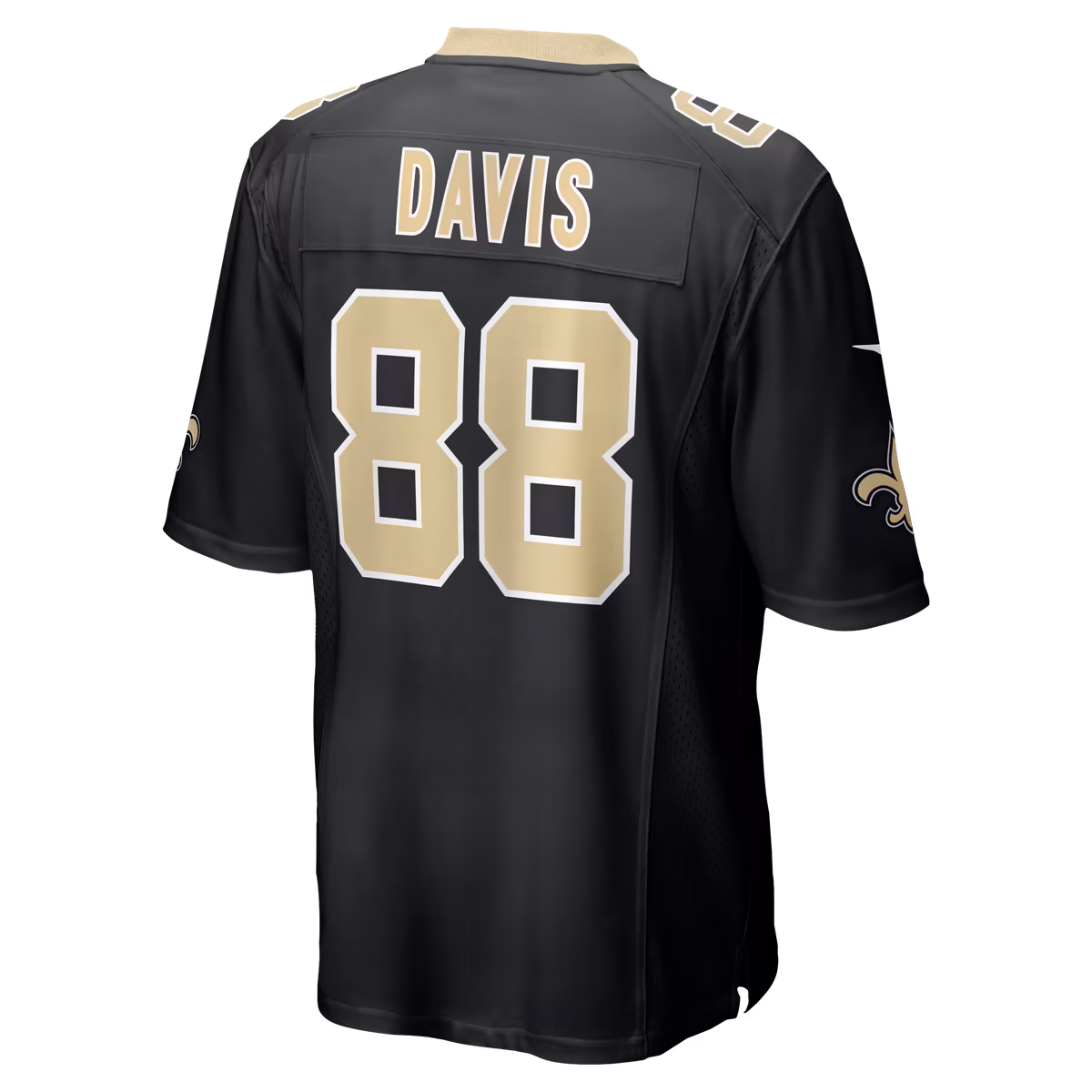 Men's Nike Shaquan Davis Black New Orleans Saints Game Jersey 4 Men's Nike Shaquan Davis Black New Orleans Saints Game Jersey