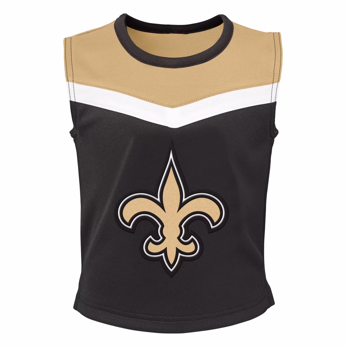 Girls Preschool Black New Orleans Saints Spirit Cheerleader Two-Piece Set with Bloomers 3 Girls Preschool Black New Orleans Saints Spirit Cheerleader Two-Piece Set with Bloomers