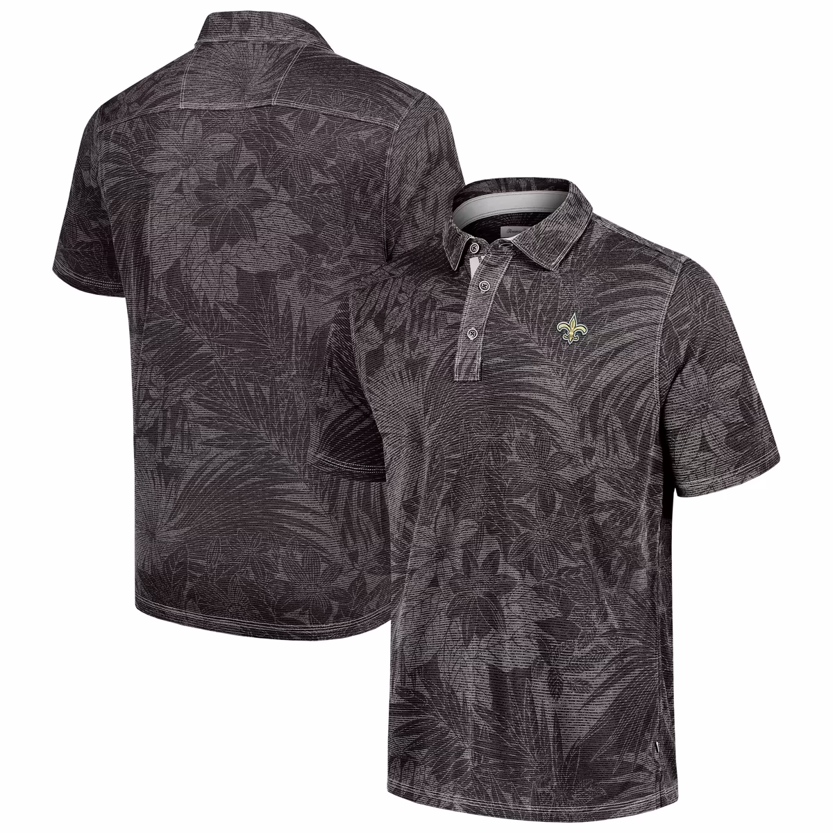 Men's Tommy Bahama Black New Orleans Saints Sport Santiago Paradise Polo 13 Men's Tommy Bahama Black New Orleans Saints Sport Santiago Paradise Polo