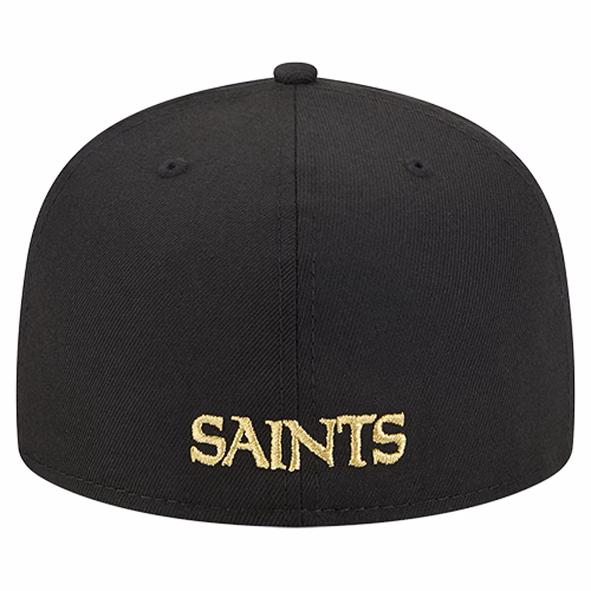 Men's New Era Black New Orleans Saints Overlap Wordmark 59FIFTY Fitted Hat 5 Men's New Era Black New Orleans Saints Overlap Wordmark 59FIFTY Fitted Hat